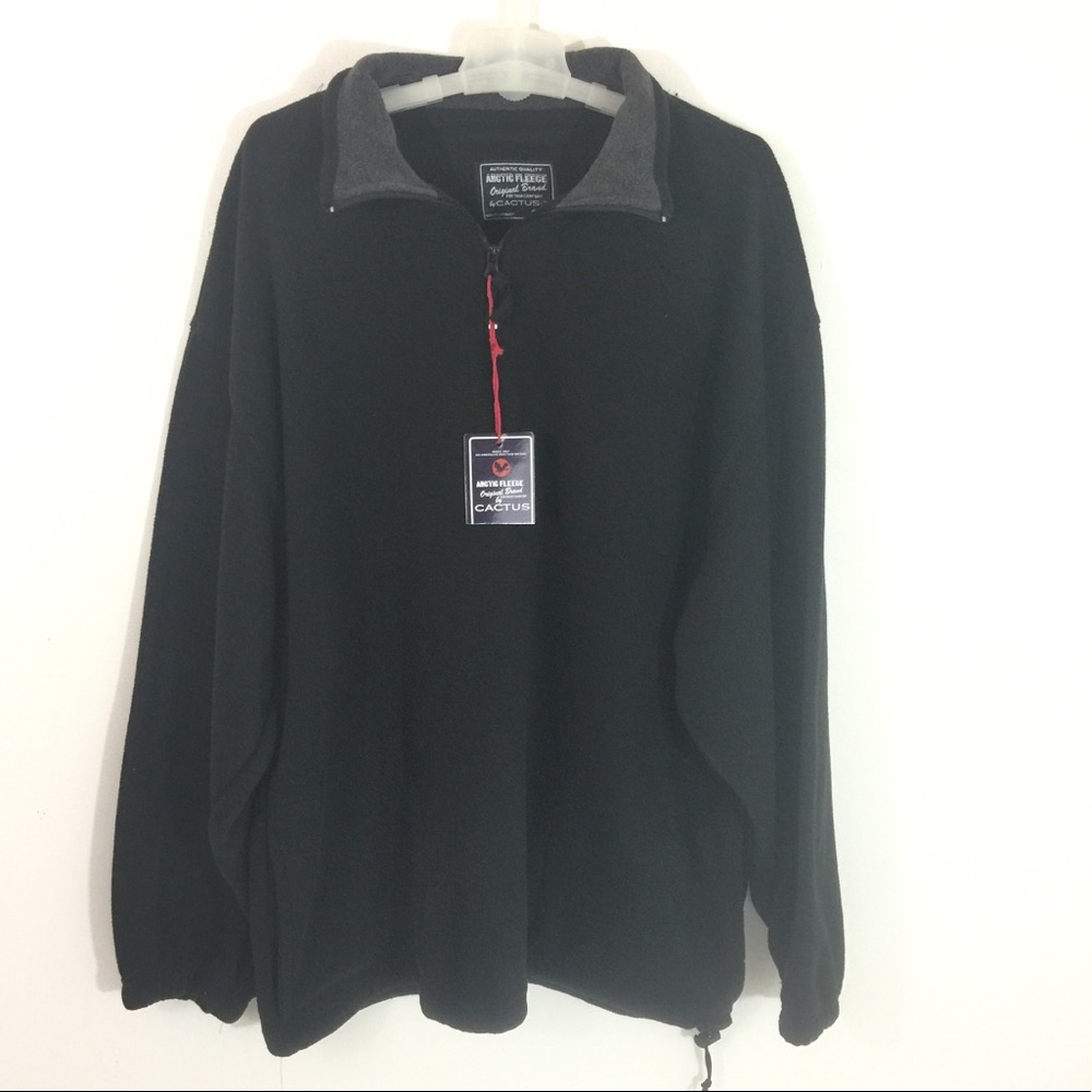 NWT Cactus Arctic Fleece XL Black Soft Pullover